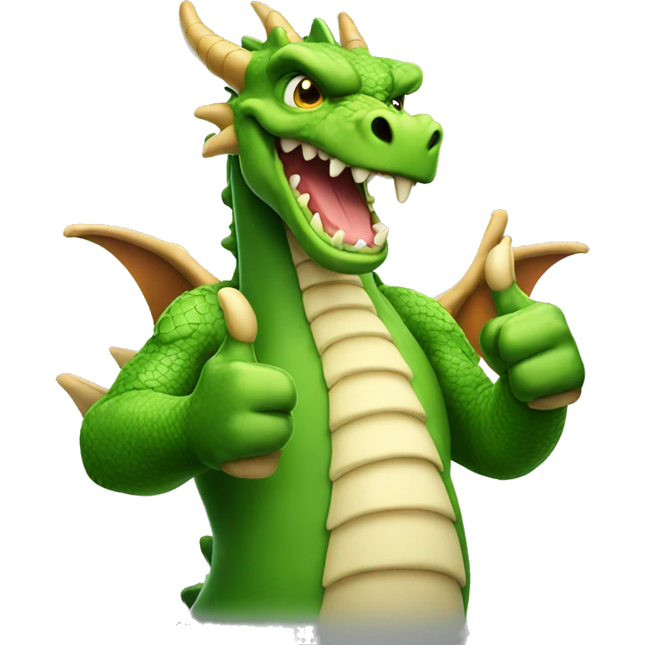 dragon doing thumbs up emoji