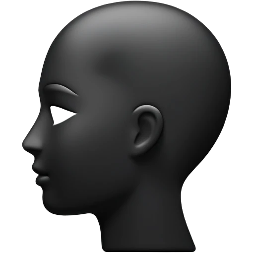 user silhouette icon 3D emoji