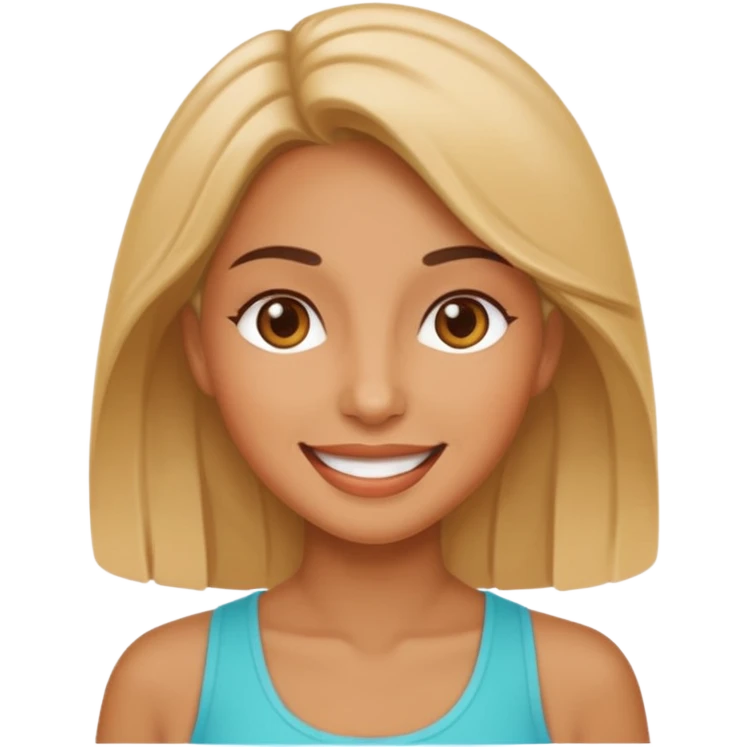 mujer feliz y sana  emoji