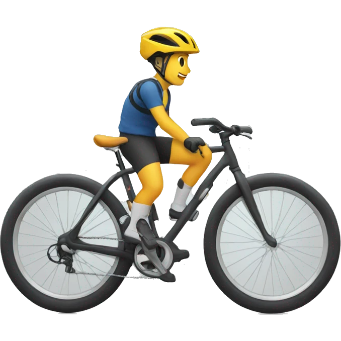 Chat qui fait du vélo  emoji