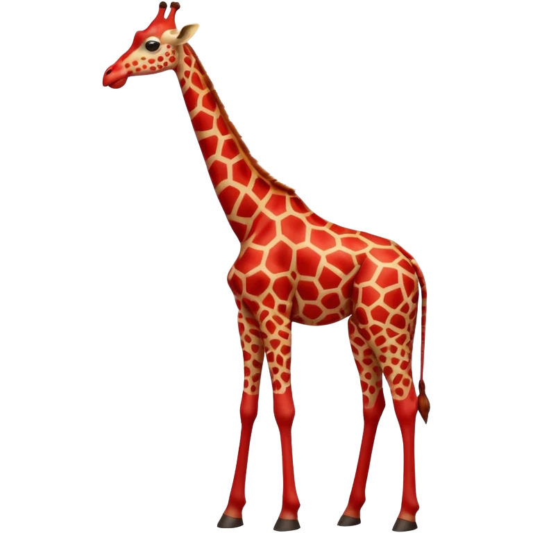 red giraffe emoji