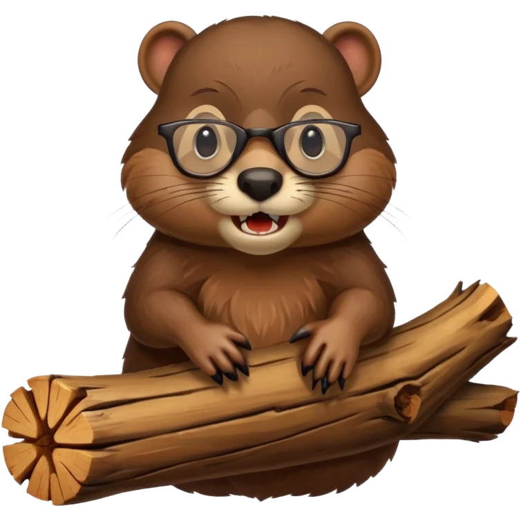 spectacled beaver emoji