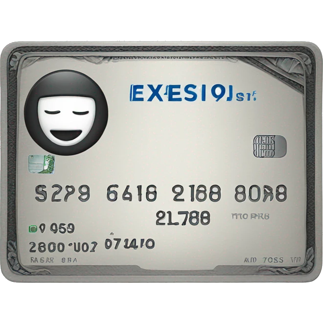Black American Express card  emoji