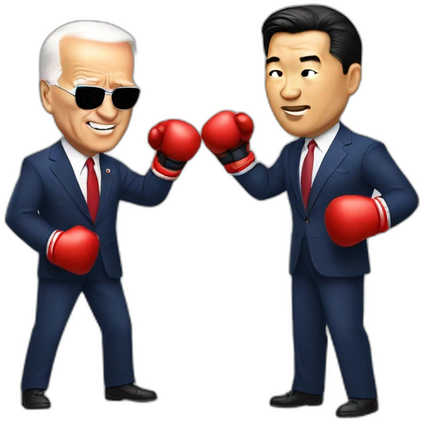 President Xi Jin Ping and Joe Biden boxing emoji