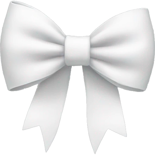 white bow emoji
