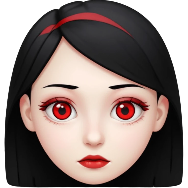 Crea un emoji kn la vibra de un drogado haz la wuea k te pido ph wn oe la cara normal noma blanca kn los ojos rojos y k estén hachicados igual k los chinos k sea joven y kn el pelo negro mira k las pupilas sean negras pero k tenga los glóbulos rojos  emoji