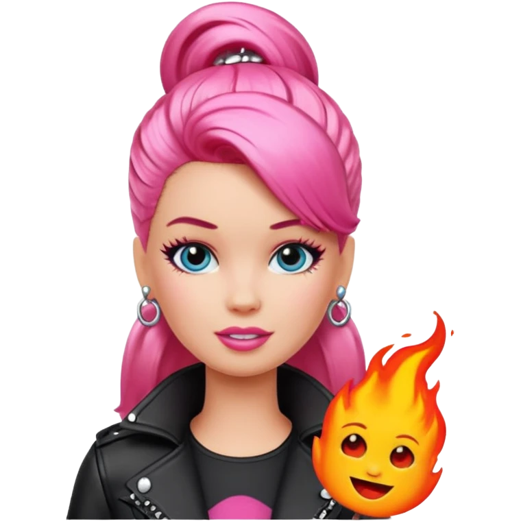 lave en punk barbie emoji emoji