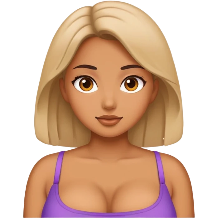 Girl with big boobs emoji