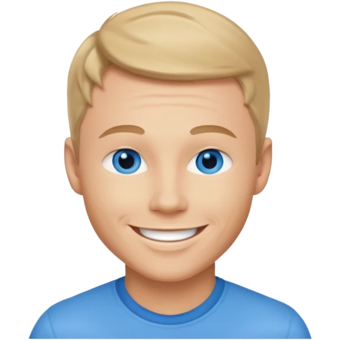 Brian Littrell with blue eyes emoji