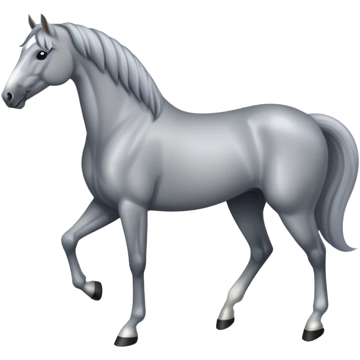 Dapple grey horse emoji