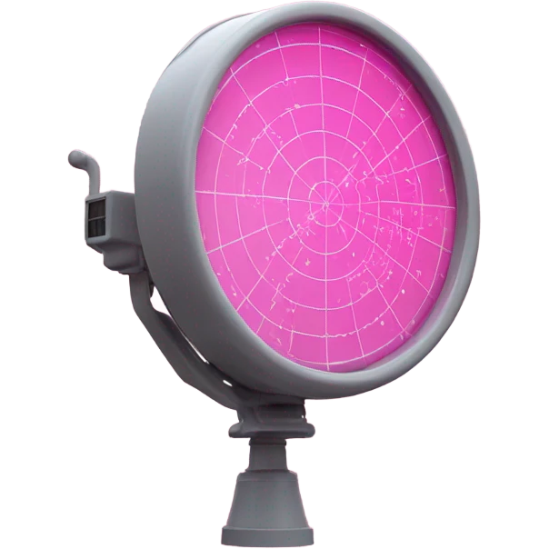 pink radar emoji