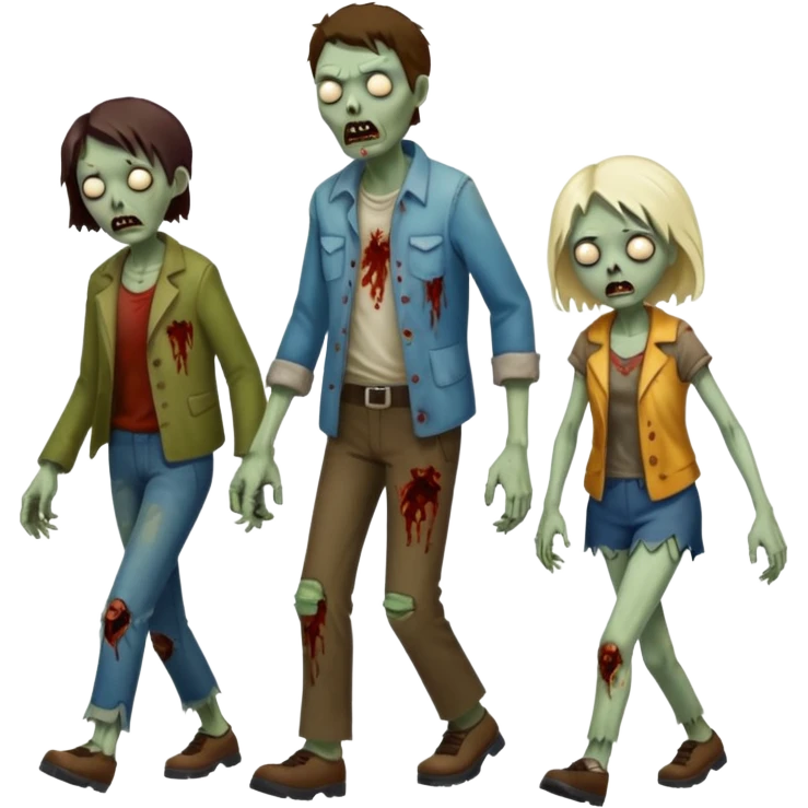 zombie   family  emoji