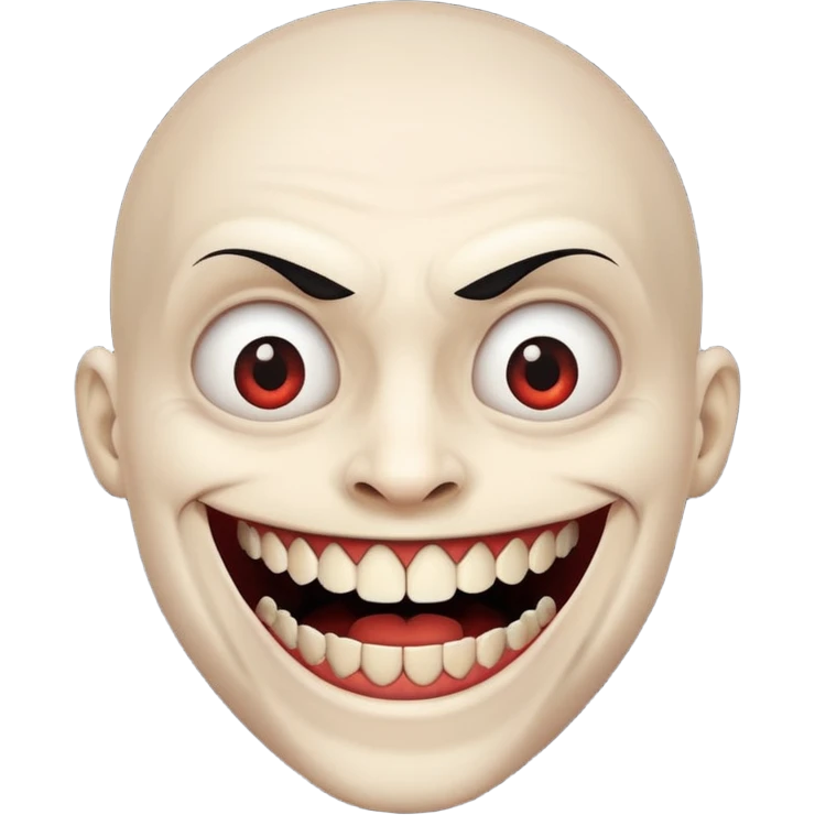 Scary smile  emoji