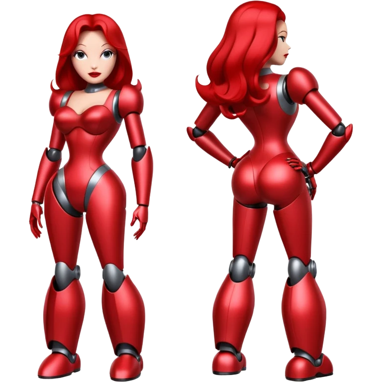 Jessica rabbit as a robot emoji