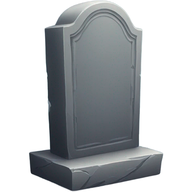 tombstone that is an iphone emoji