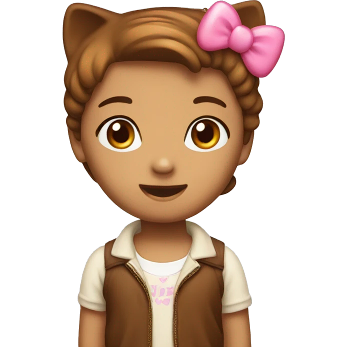 Hello kitty Brown  emoji