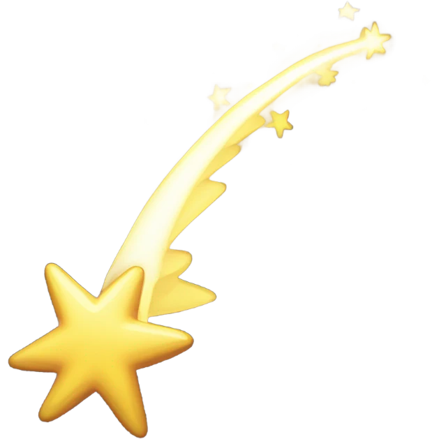 Shooting star emoji
