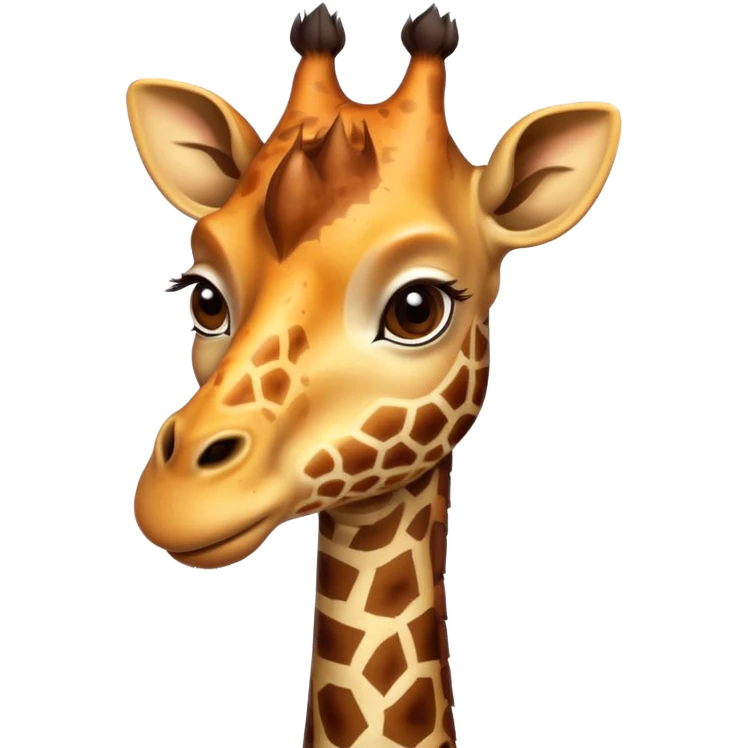 portrait of giraffe, front view emoji