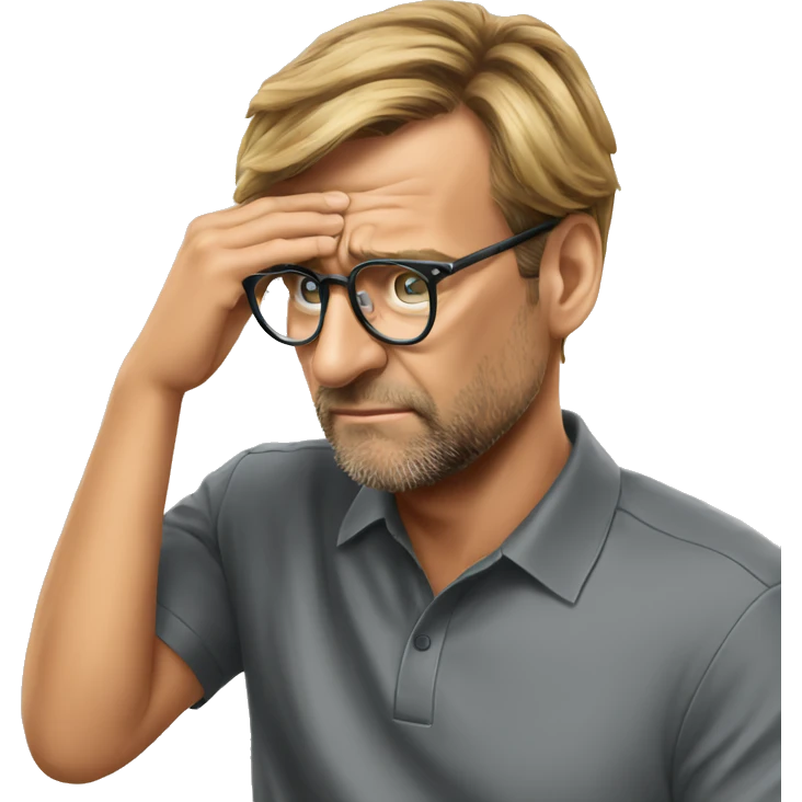 Klopp facepalm emoji emoji