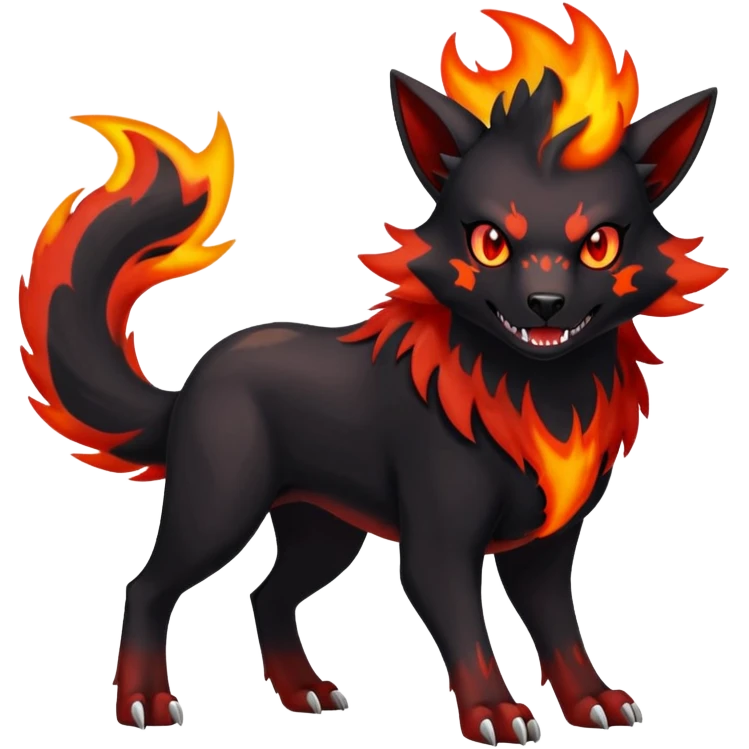 Houndoom-Poochyena-Pokémon-Fakémon-hybrid-creature emoji
