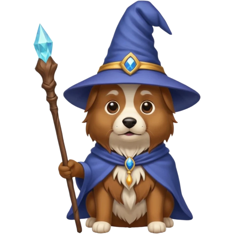 Dog wizard emoji
