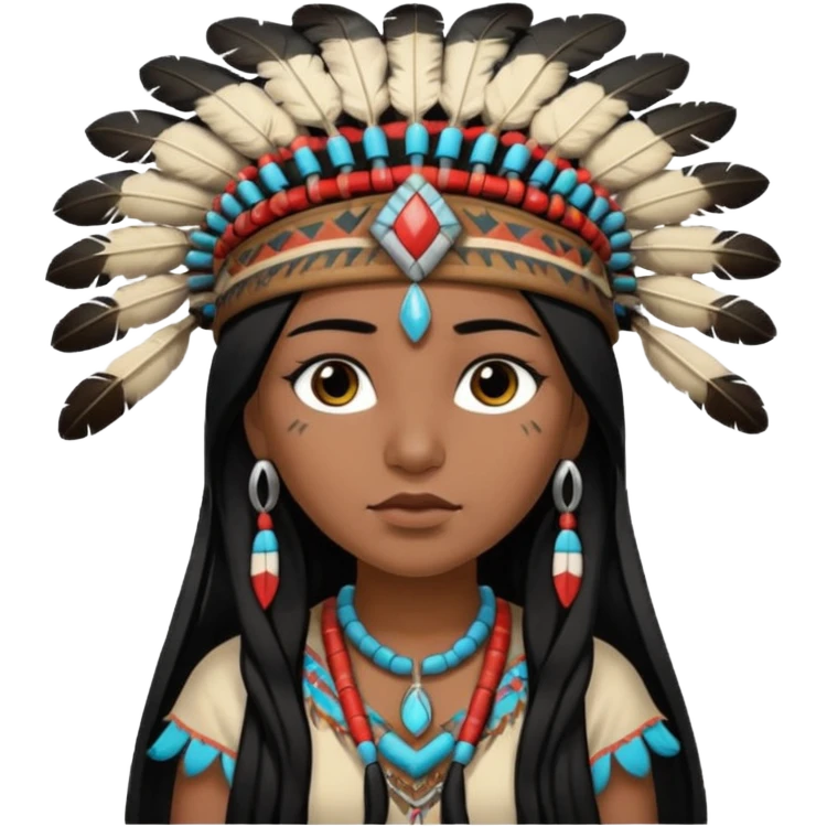 native american girl emoji