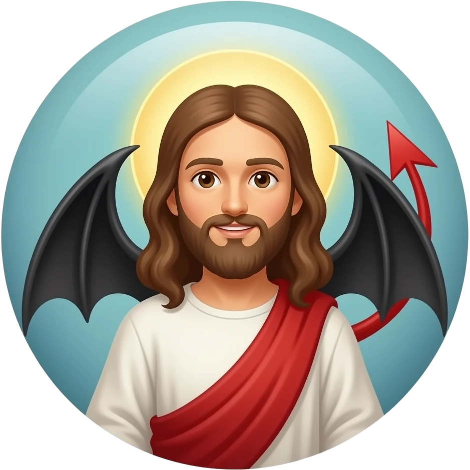 Jesus and Demon Land Logo emoji