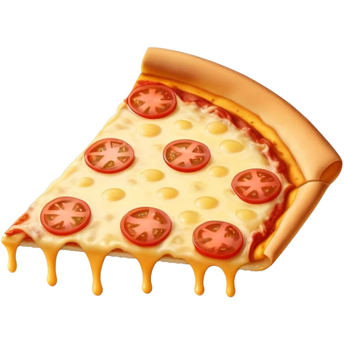 New York slice of cheese pizza NO PEPPERONI emoji