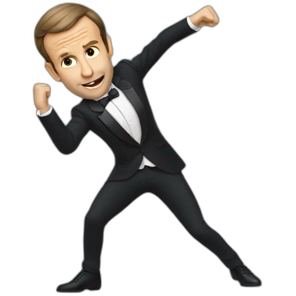 macron dabing emoji