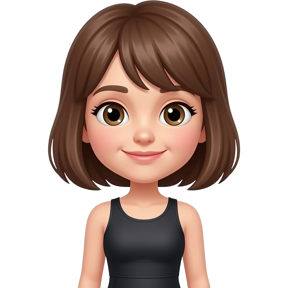 girl with high waisted black yoga pants emoji