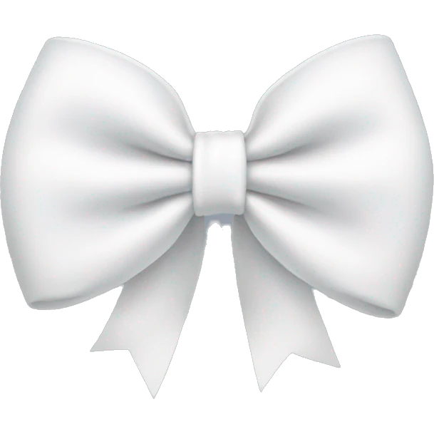 white bow emoji
