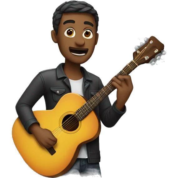 Man playing guitar  emoji