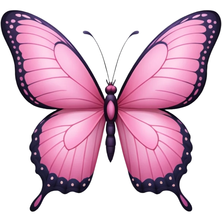 Pink butterfly emoji