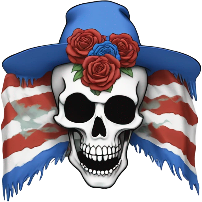 Grateful Dead steal your face ￼ emoji