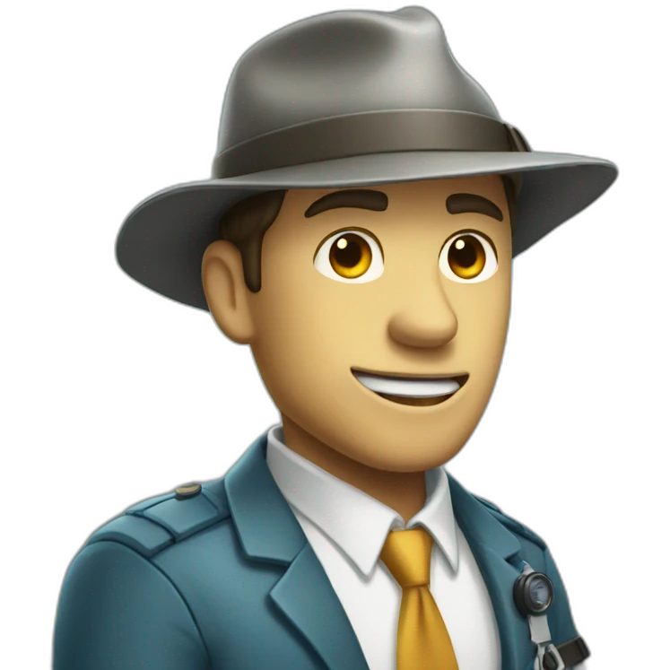 Shark detective emoji
