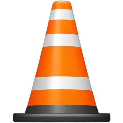 Traffic cone emoji