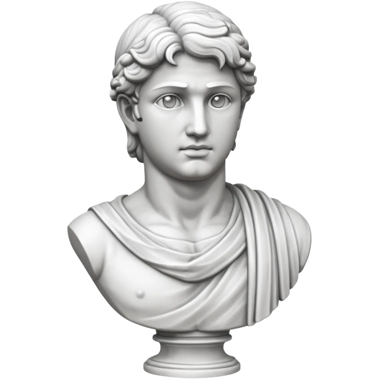 unfinished sculpture, part of the stone, david statue emoji