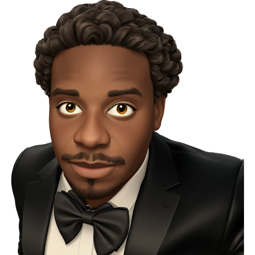 handsome boy with bowtie emoji