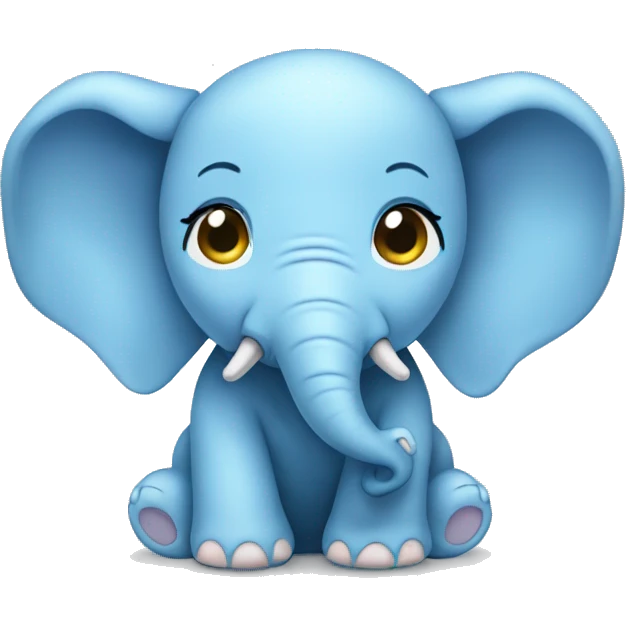 baby blue elephant emoji