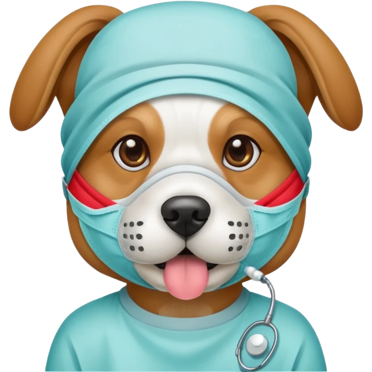 dog Wearing Medical Mask emoji
