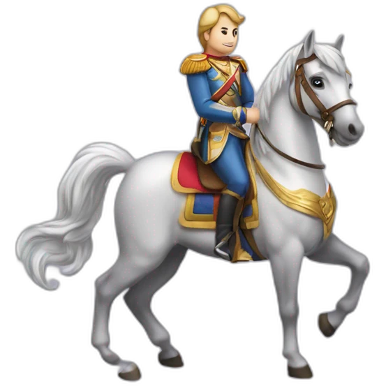 Un prince qui chevauche une licorne qui chevauche une tarigrades emoji