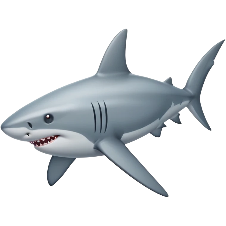 shark with middle fin up emoji