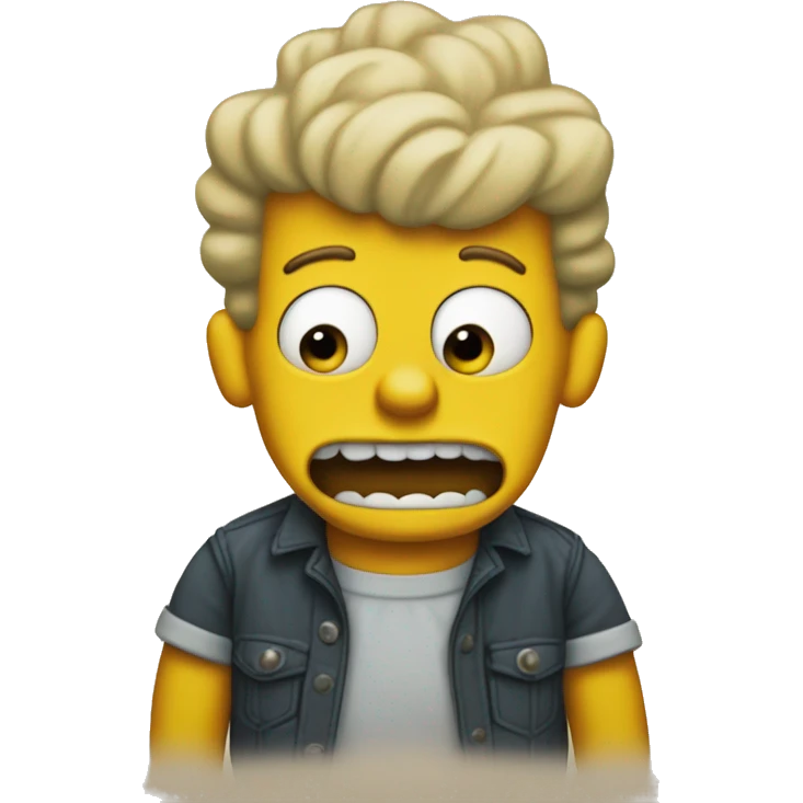 bart simpson saying ay caramba emoji