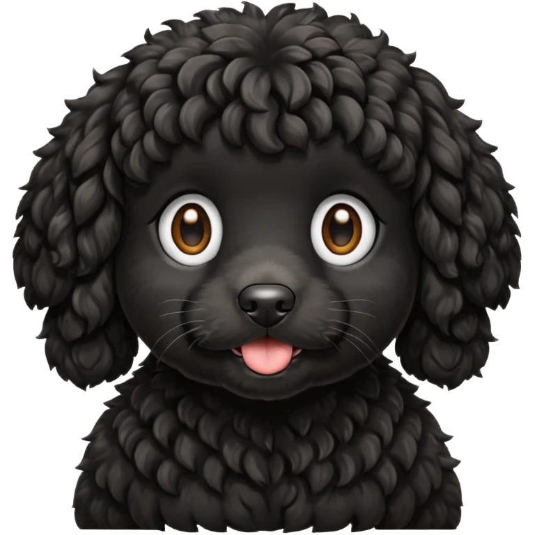 black cockapoo emoji