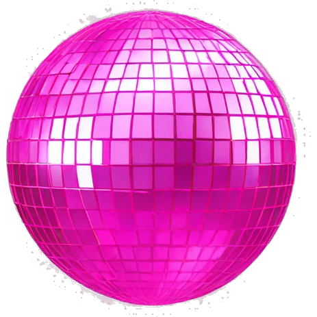 pink disco ball  emoji