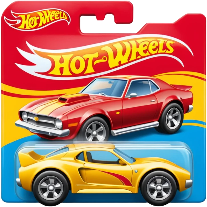 Hot Wheels car in package emoji