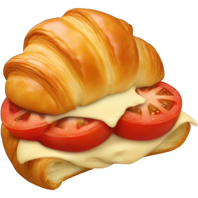 Tomato and cheese croissant  emoji