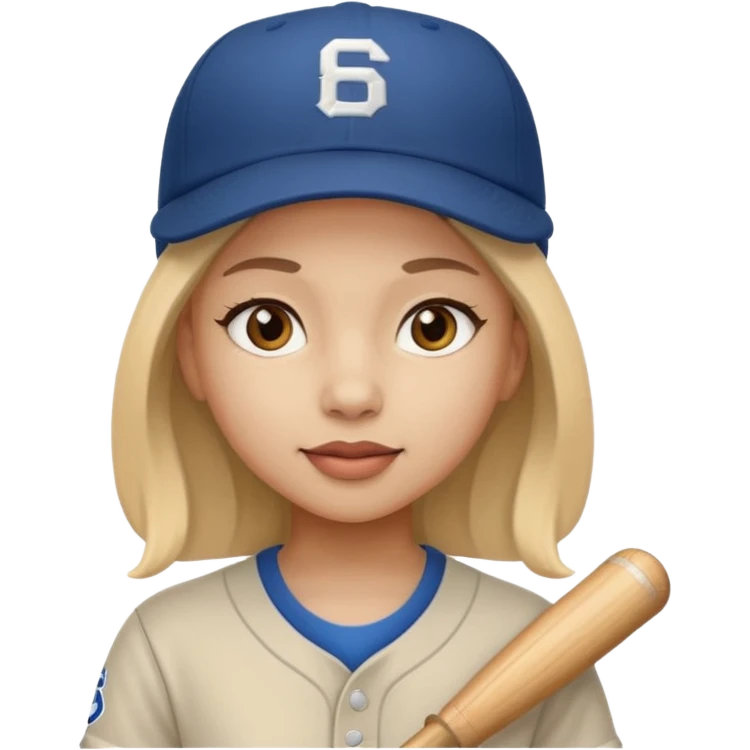 baseball hat girl emoji