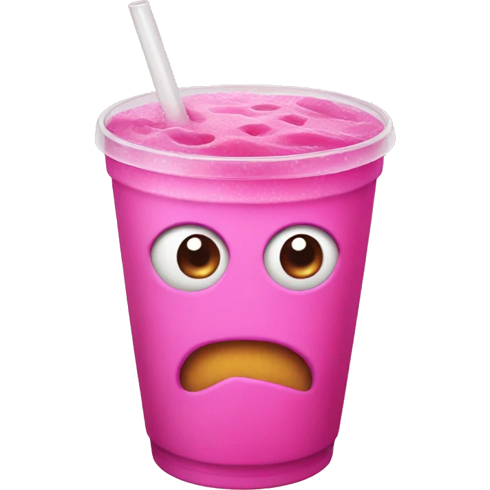 Pink monster drink  emoji
