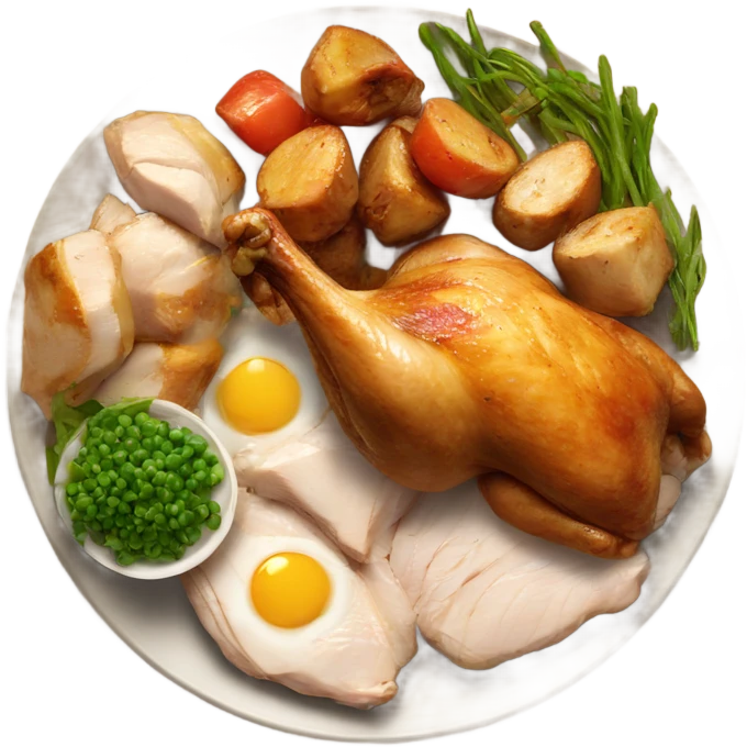 Chicken dinner emoji